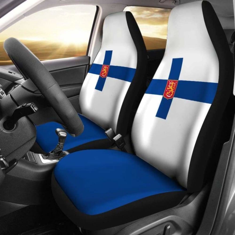Finland Coat Of Arms Car Seat Covers 105905 - YourCarButBetter