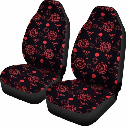 Firefighter Axe And Badge Car Seat Covers 101211