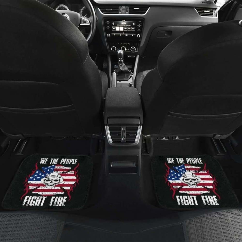 Firefighter Fight Fire Front And Back Car Mats Set Of 4 101211
