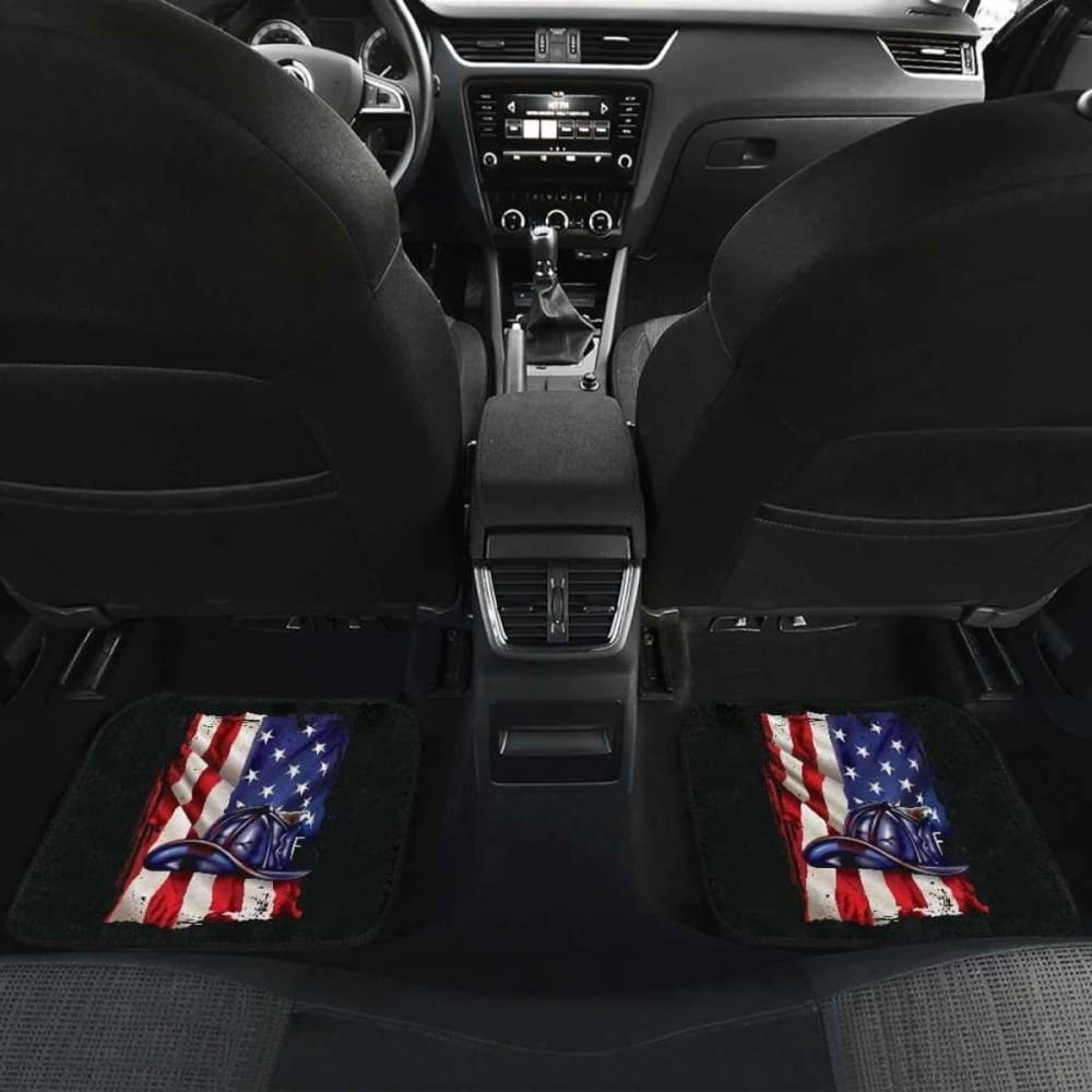 Firefighter Front And Back Car Mats Set Of 4 101211