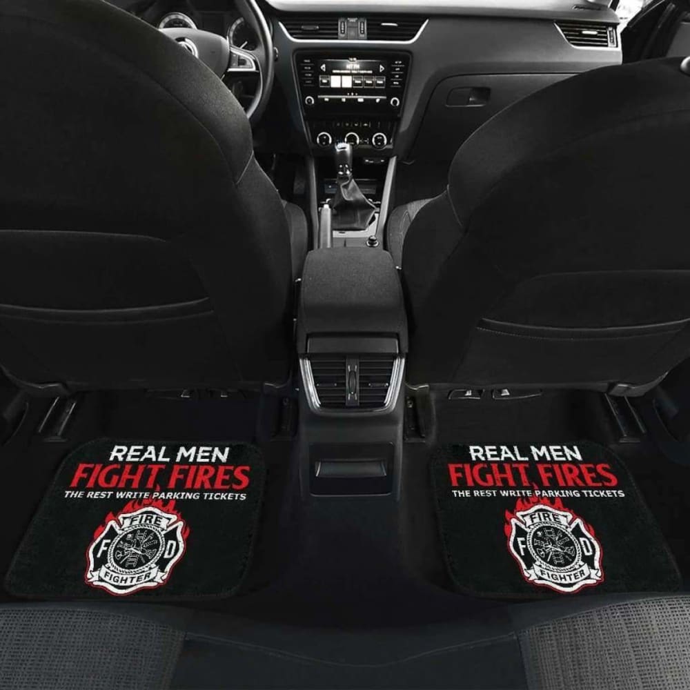 Firefighter Front And Back Car Mats Set Of 4 101211