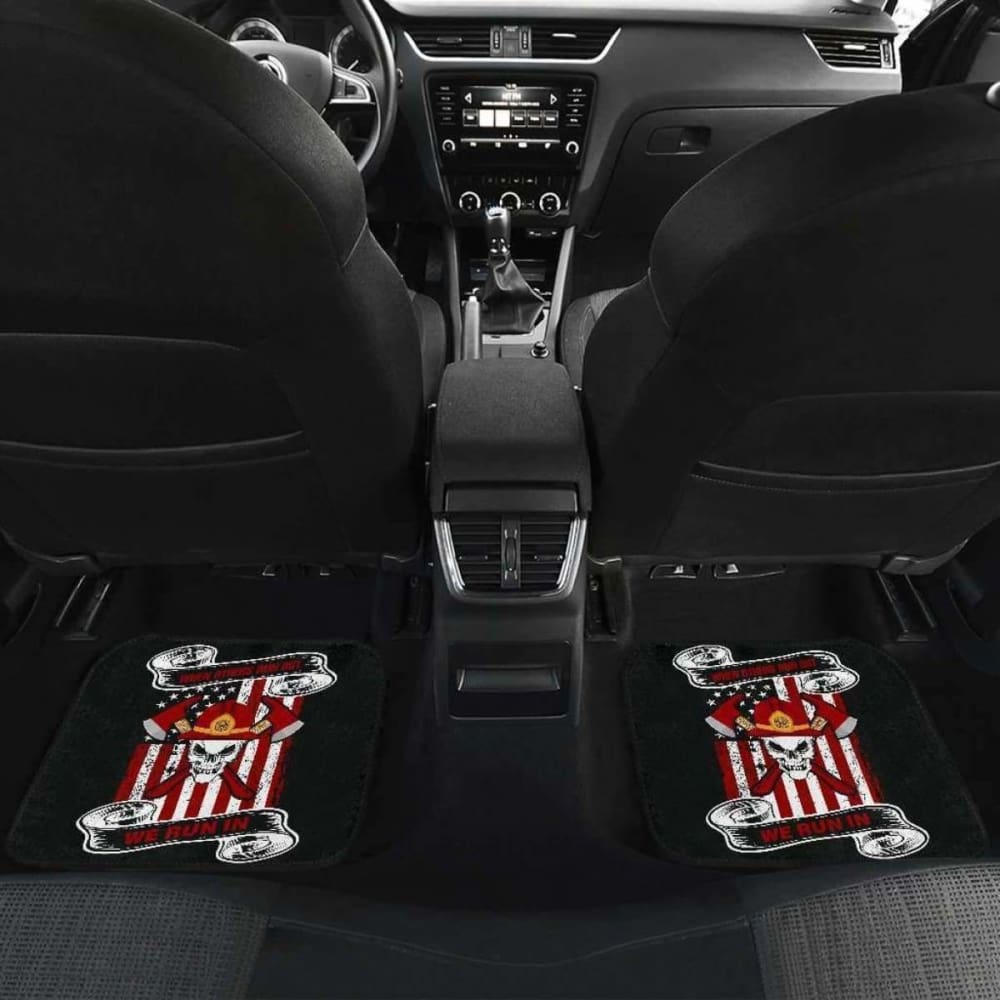 Firefighter Front And Back Car Mats Set Of 4 101211