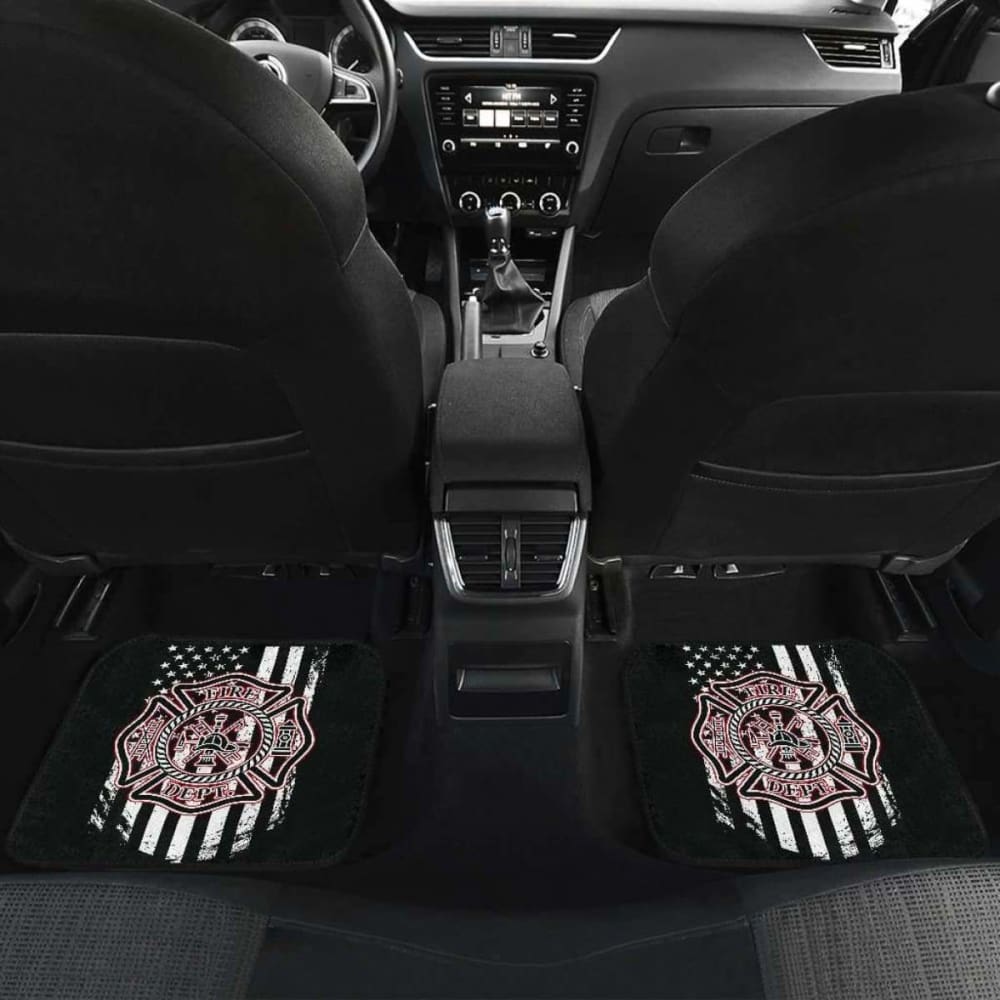 Firefighter Front And Back Car Mats Set Of 4 101211