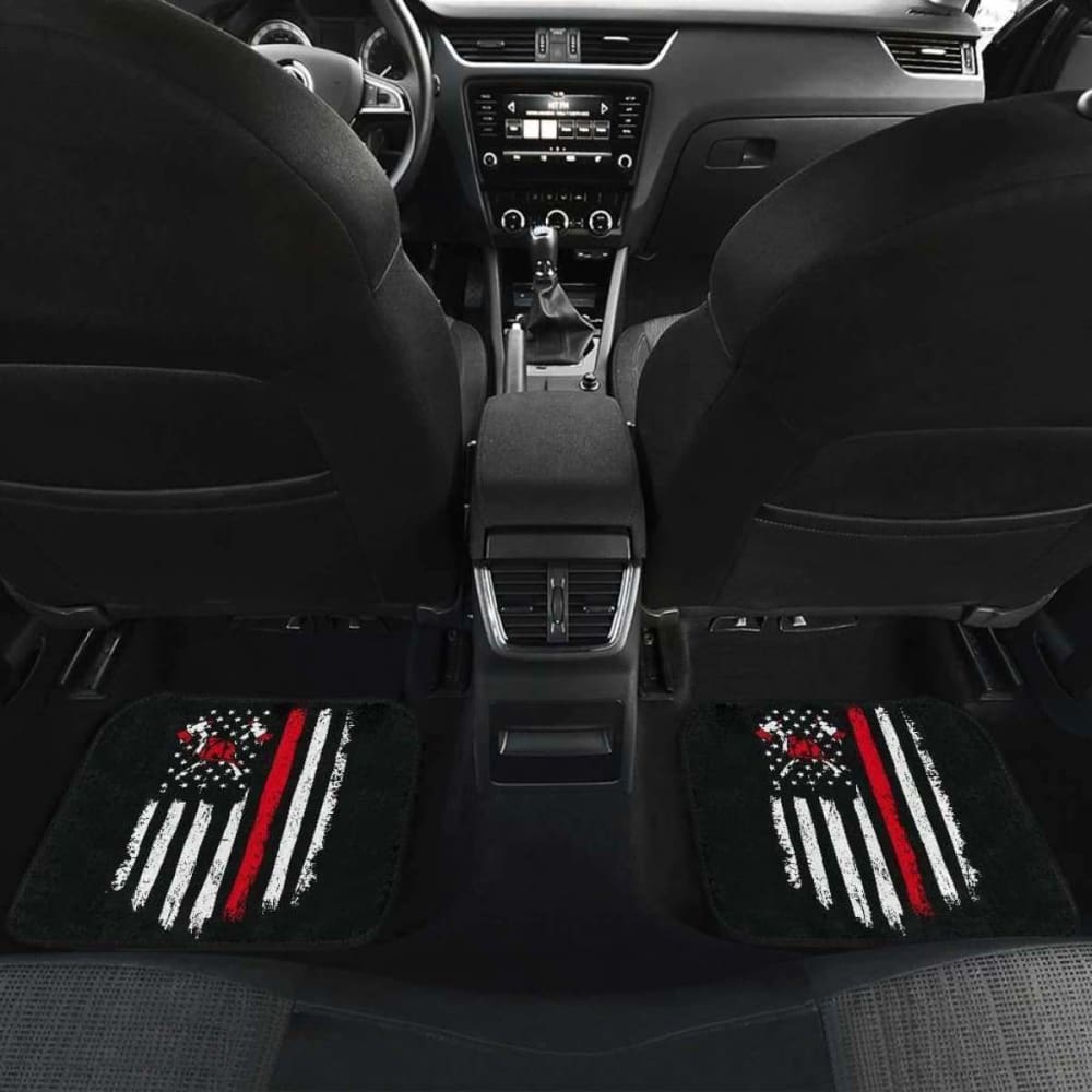 Firefighter Front And Back Car Mats Set Of 4 101211