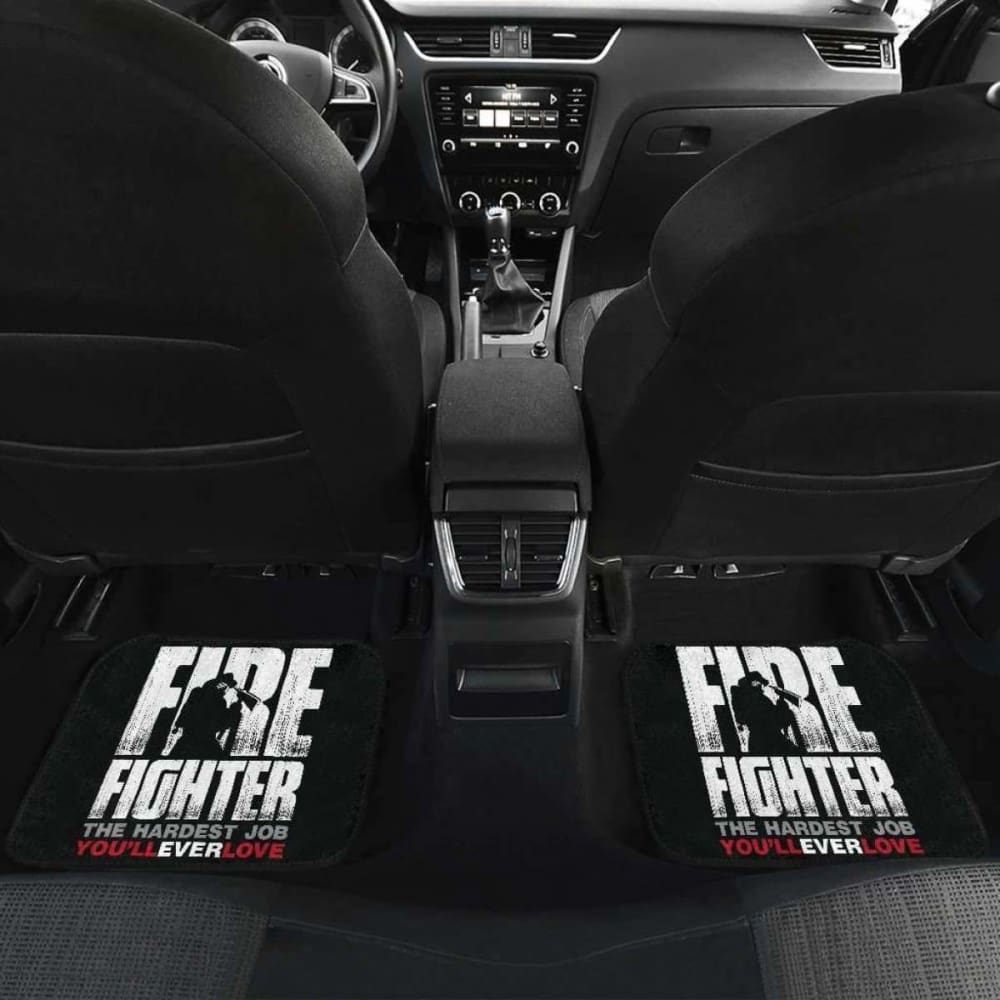 Firefighter Front And Back Car Mats Set Of 4 101211