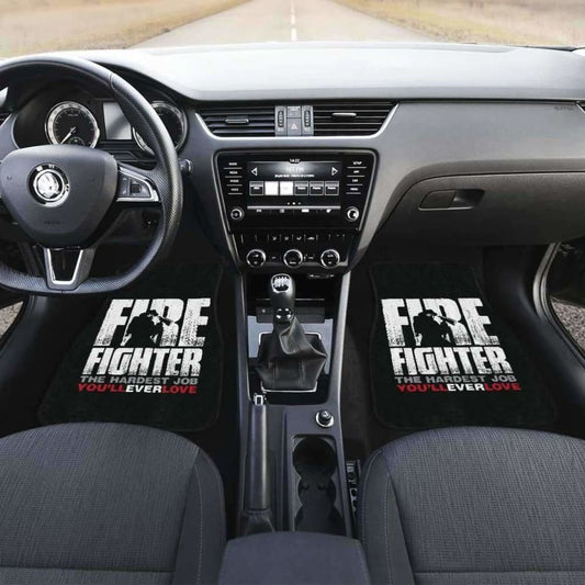 Firefighter Front And Back Car Mats Set Of 4 101211