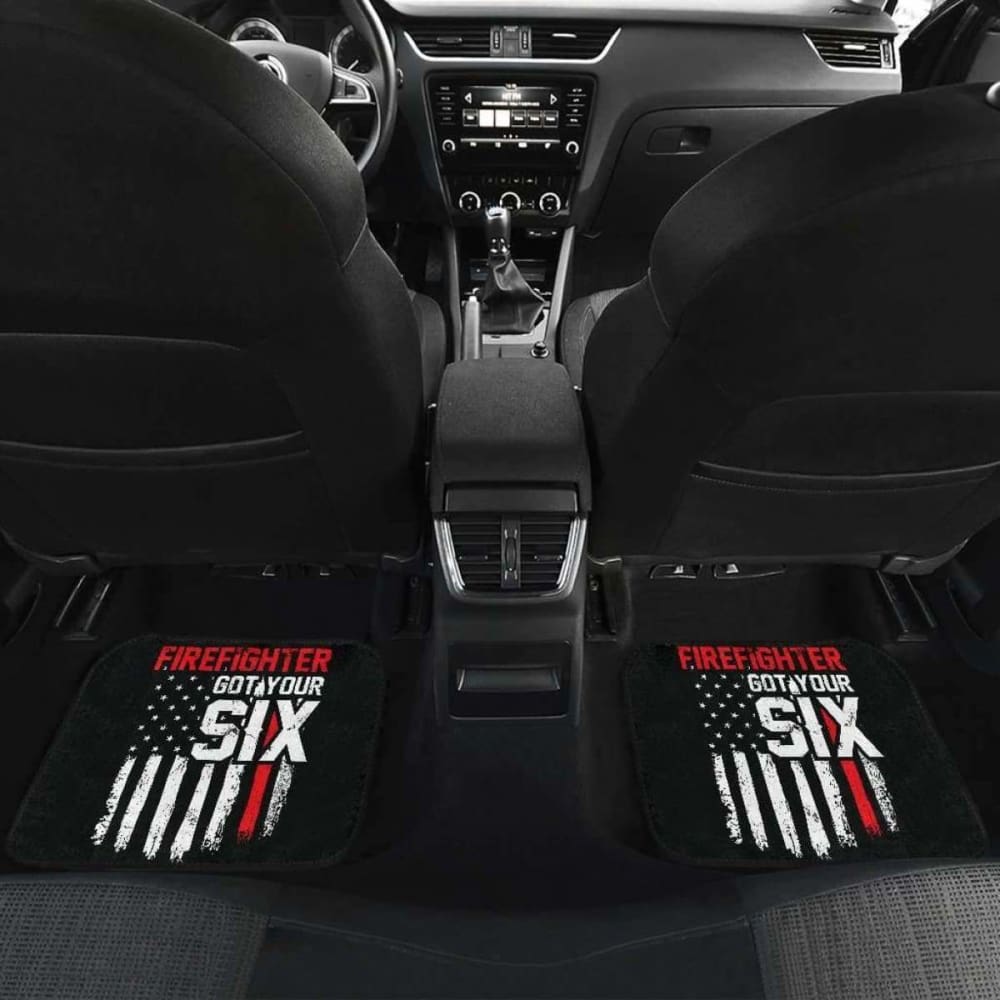 Firefighter Got Your Six Front And Back Car Mats Set Of 4 101211