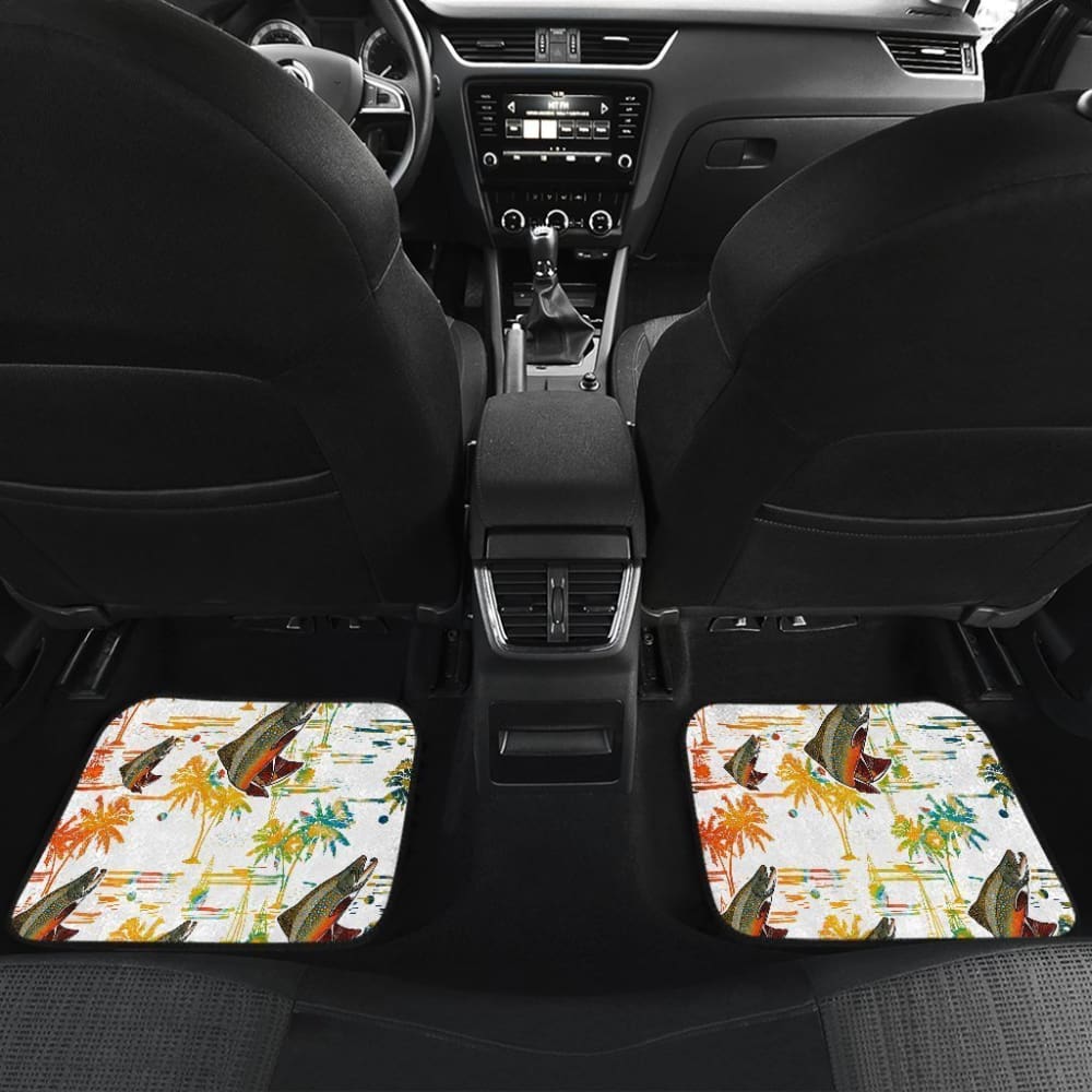 Fishing Car Mats Brook Trout Pattern Hawaii Style Car Decor 182417 - YourCarButBetter