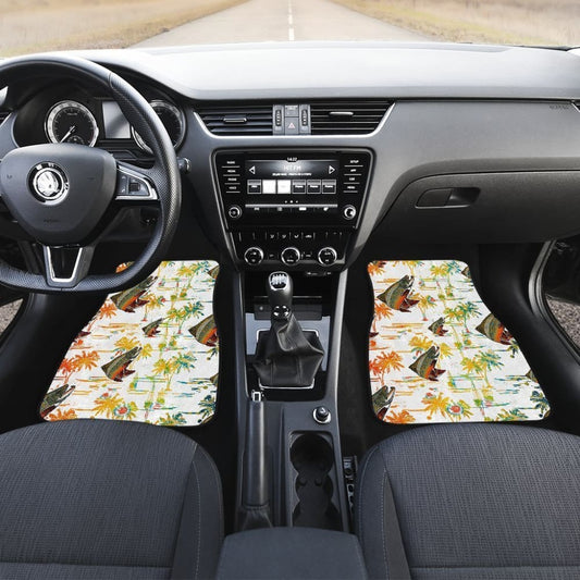Fishing Car Mats Brook Trout Pattern Hawaii Style Car Decor 182417 - YourCarButBetter