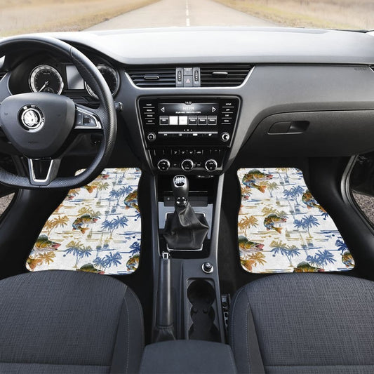 Fishing Car Mats Walleye Fish Pattern Hawaii Car Decor 182417 - YourCarButBetter