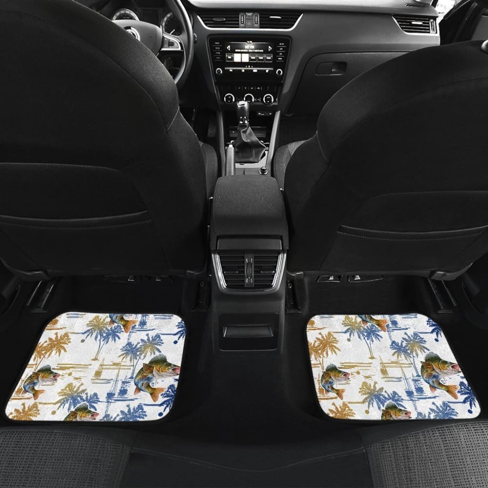 Fishing Car Mats Walleye Fish Pattern Hawaii Car Decor 182417 - YourCarButBetter