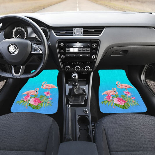 Flamingo Tropical Pink Car Floor Mats 210704 - YourCarButBetter