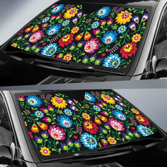 Floral Day Auto Sun Shade 102507 - YourCarButBetter