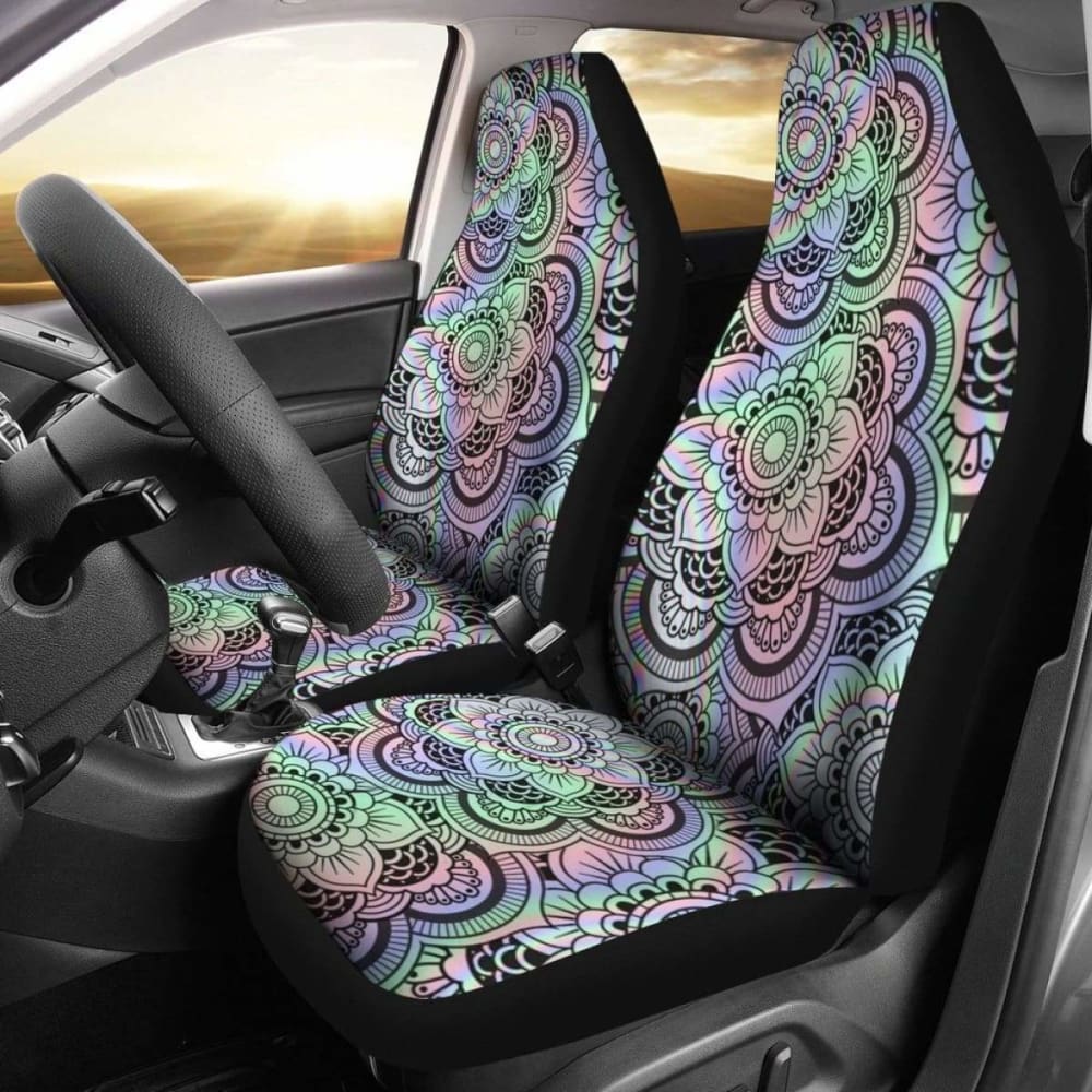 Floral Pattern Boho Car Seat Covers 04 153908 - YourCarButBetter