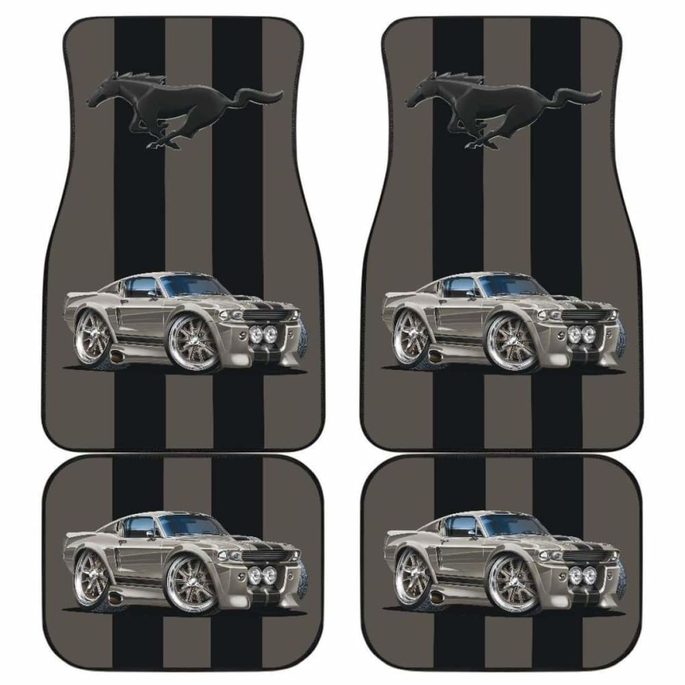 Ford Mustang Fastback Muscle Car Art Eleanor Floor Mats Set Of 4 160830 - YourCarButBetter