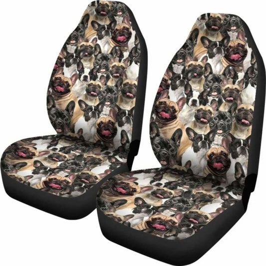 French Bulldog Full Face Car Seat Covers 194110