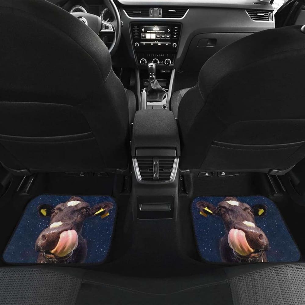 Front And Back Car Mats- Two Cows (Set Of 4) 144730