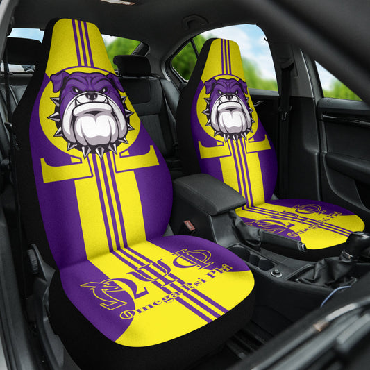 Omega Psi Phi Bulldog Iron Car Seat Covers 212401