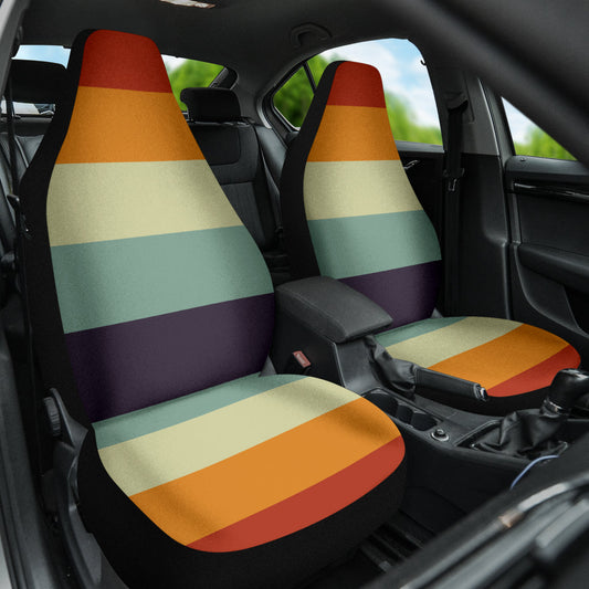 Retro Orange Car Seat Covers 210202