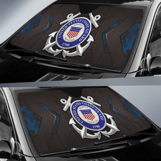 US Coast Guard Camo Car Auto Sun Shades Style 3 210502