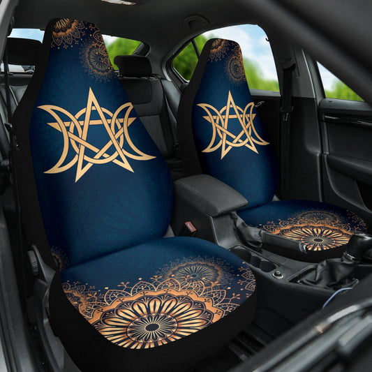 Triple Moon Mandala Car Seat Covers 210402