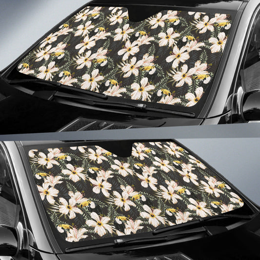Hawaii Tropical Toucans Hibiscus Car Auto Sun Shades 212801