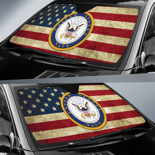 US Navy Car Auto Sun Shades Style 1 210502