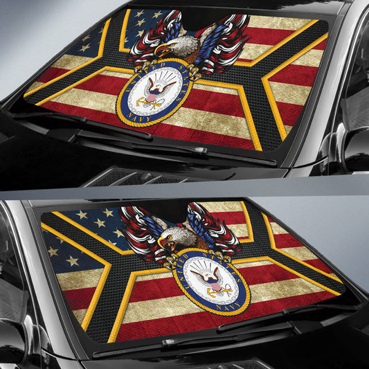 US Navy Car Auto Sun Shades Style 3 210502