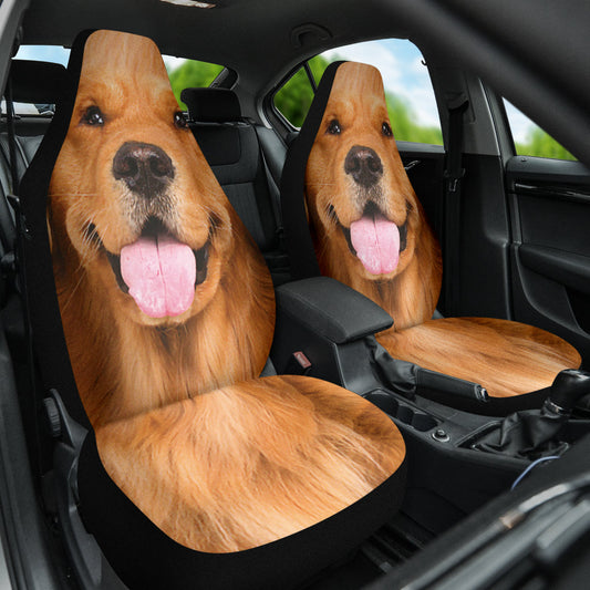 Golden Retriever Car Seat Covers Funny Dog Face 212401