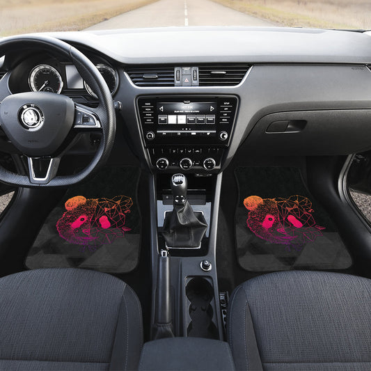 Awesome Poly Panda Design Car Floor Mats 211106