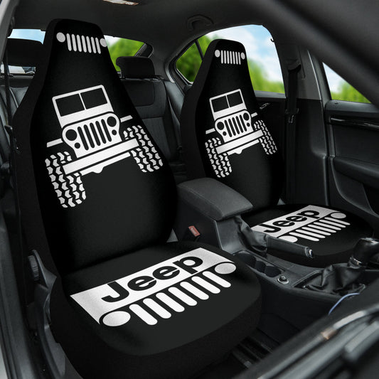 Jeep Offroad Wobble Car Seat Cover White Black Version 2 211302