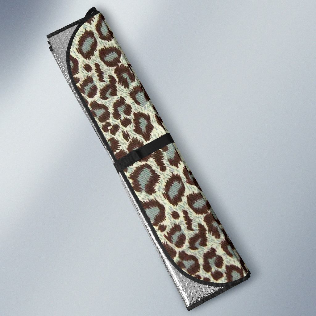 Leopard Gray Skin Car Auto Sun Shades 211701