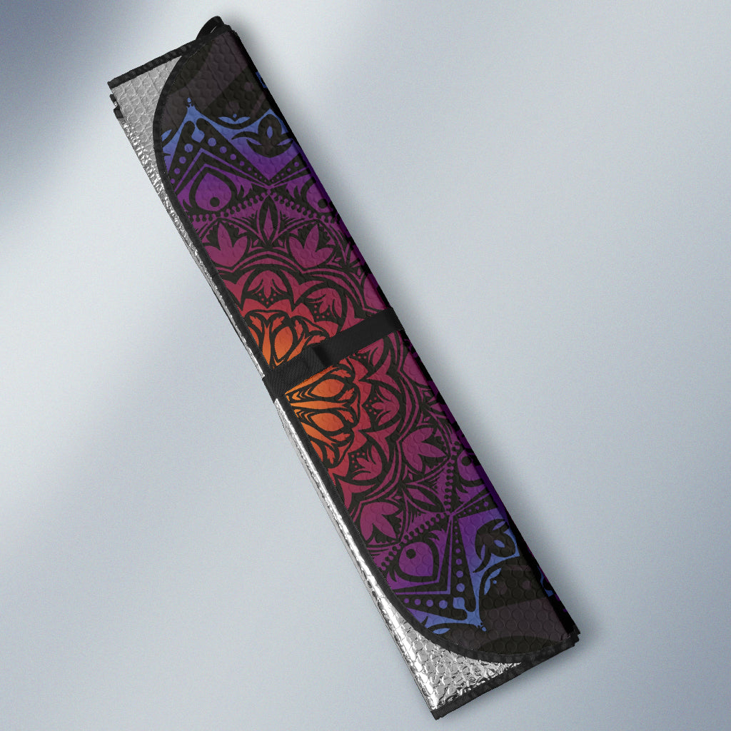 Purple Mandala Circle Car Auto Sun Shades 212401