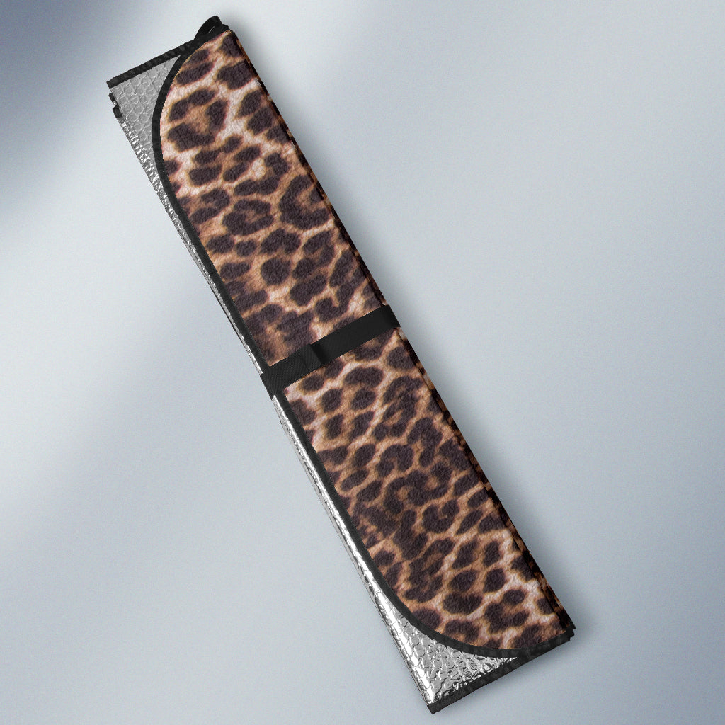Leopard Brown Skin Car Auto Sun Shades 211701