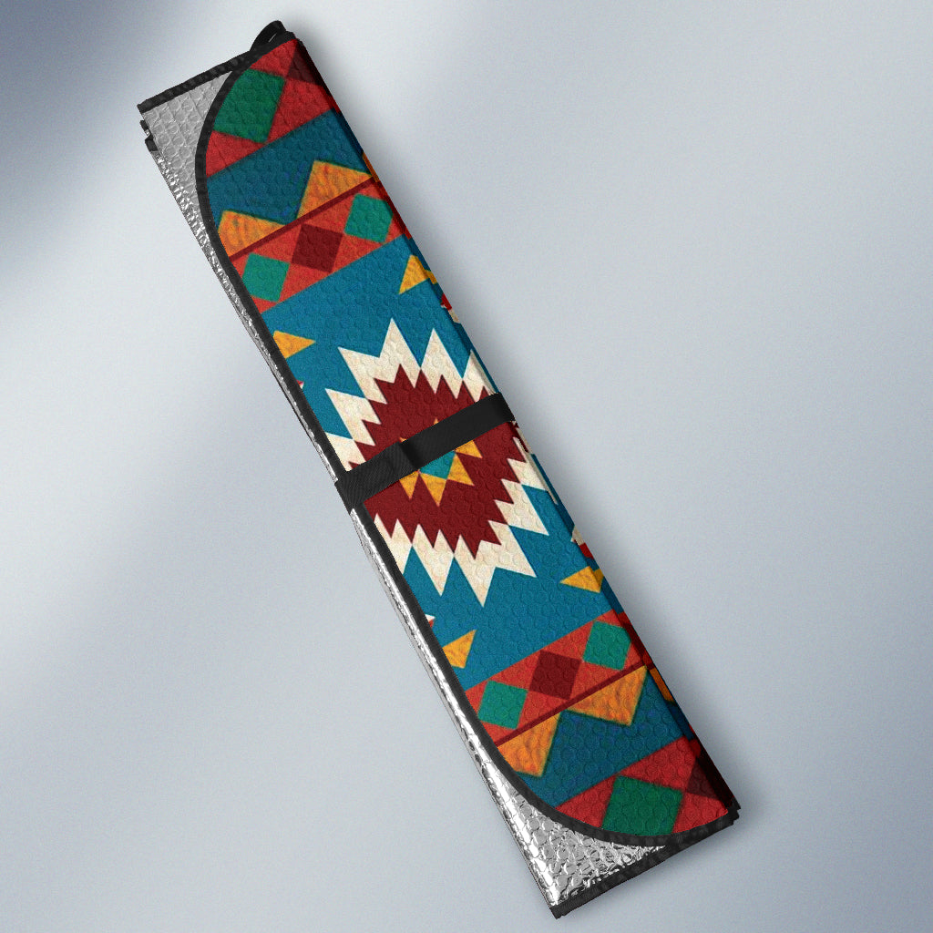 Colorful Boho Chic Bohemian Aztec Car Auto Sun Shades 212101