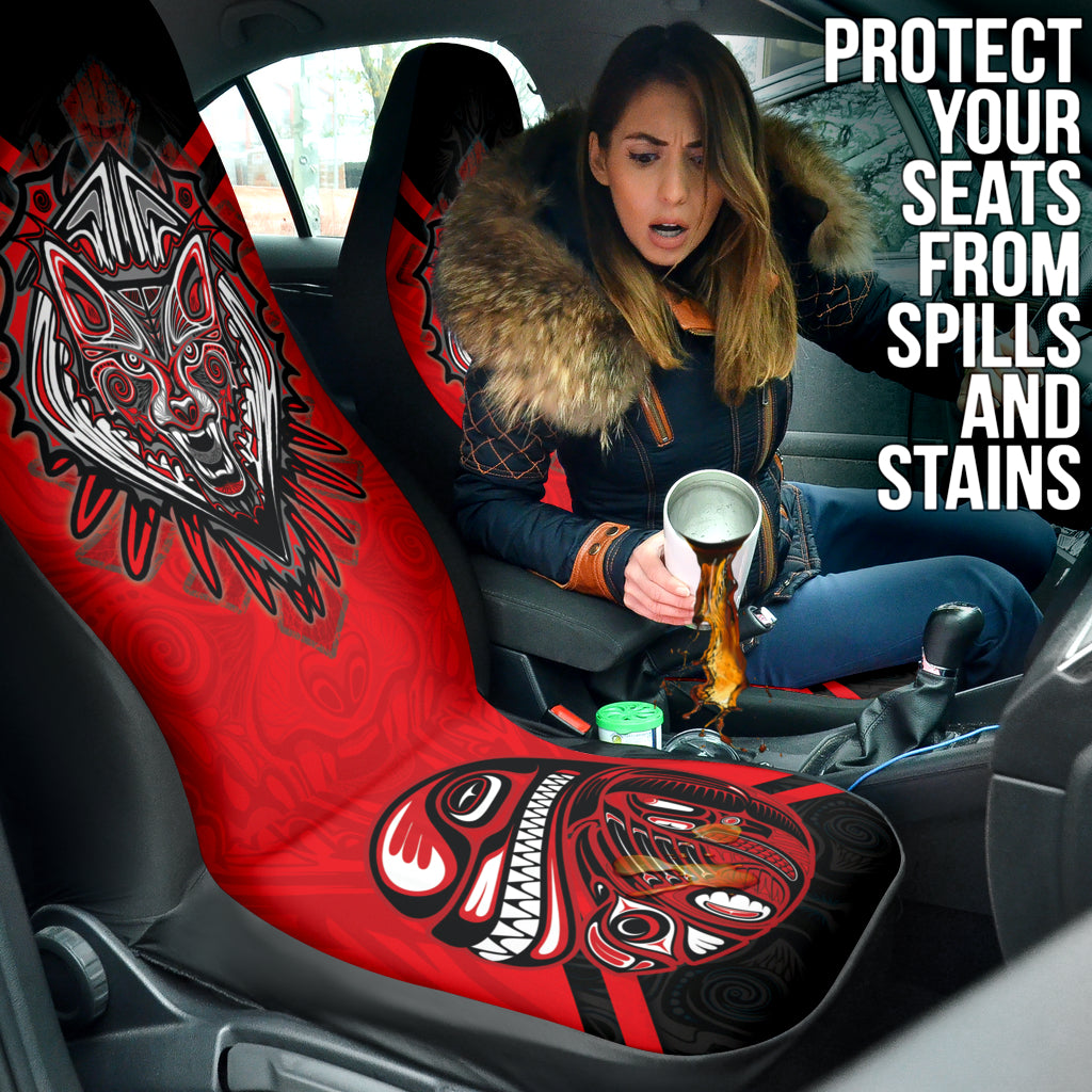 Canada Haida Wolf Car Seat Covers