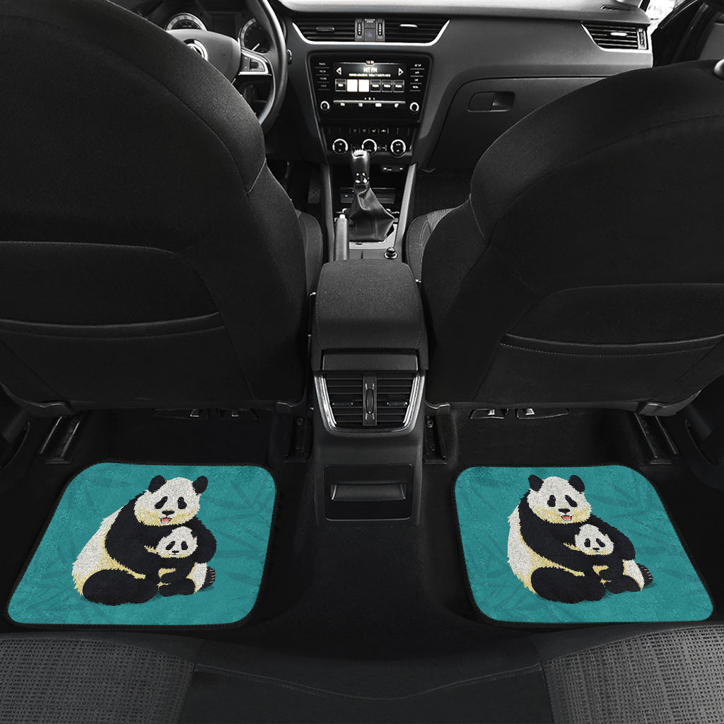 Cute Panda Family Car Floor Mats 211106