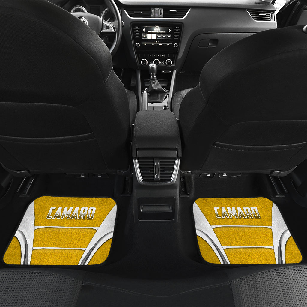 Camaro Yellow Style Car Floor Mats 211401