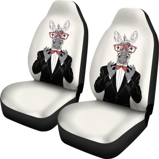 Gentle-zebra Ready For Party Car Seat Covers 212101 - YourCarButBetter