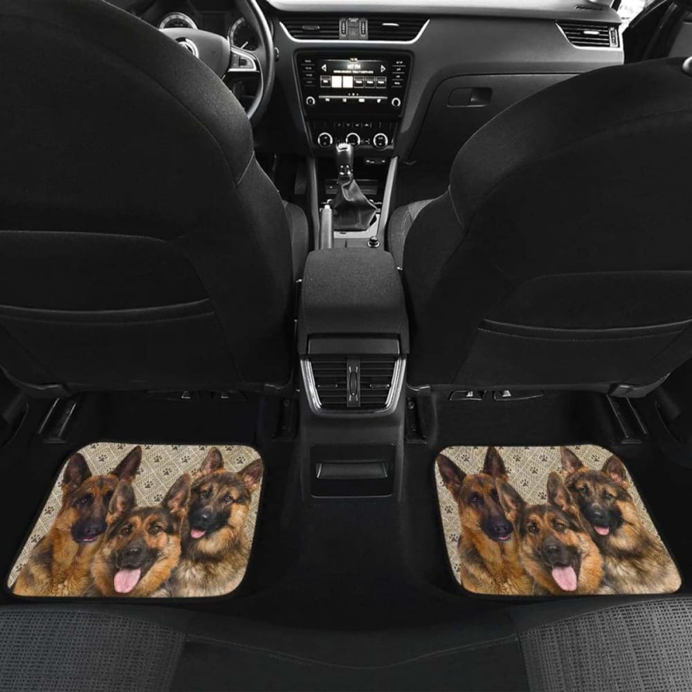 German Shepherd Car Floor Mats Funny 091706