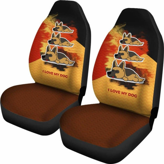 German Shepherd Dog Car Seat Covers 091706