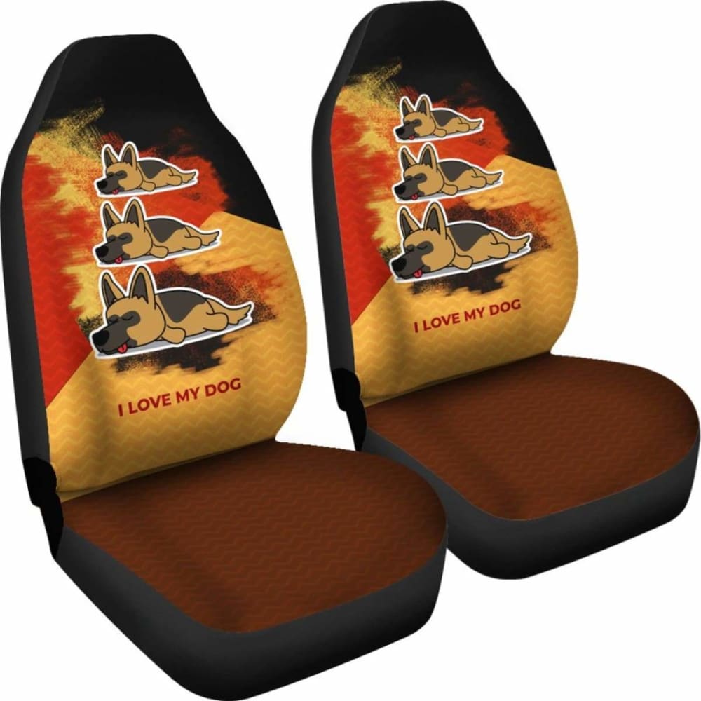 German Shepherd Dog Car Seat Covers 091706