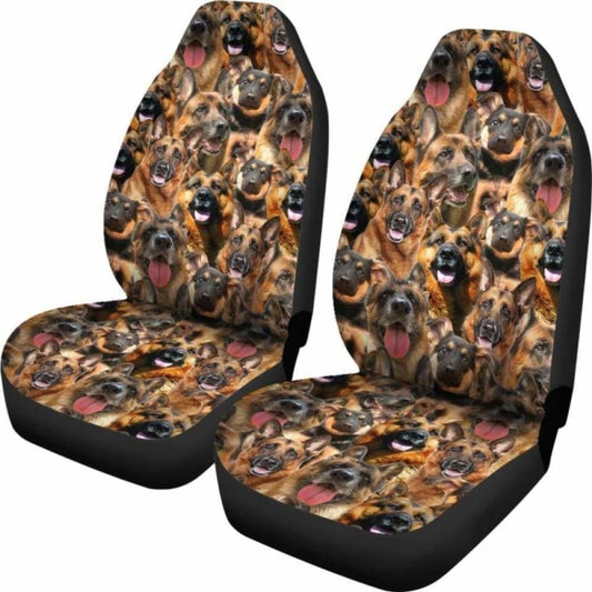 German Shepherd Full Face Car Seat Covers 091706