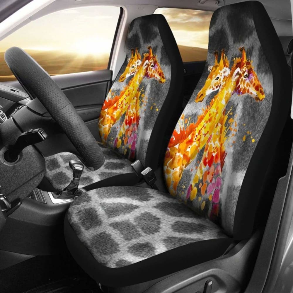 Giraffe Love Car Seat Covers 102802 - YourCarButBetter