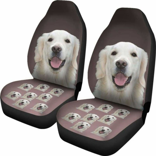 Golden Retriever Car Seat Covers Cream 115106