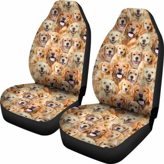 Golden Retriever Full Face Car Seat Covers 115106