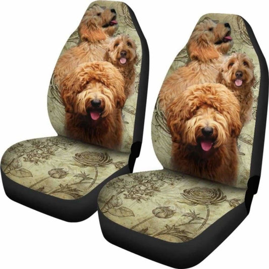 Goldendoodle Dogs Pets Car Seat Covers 160830 - YourCarButBetter