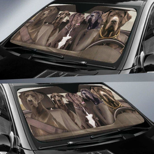 Great Dane Dogs 4 - Auto Sun Shade 172609 - YourCarButBetter
