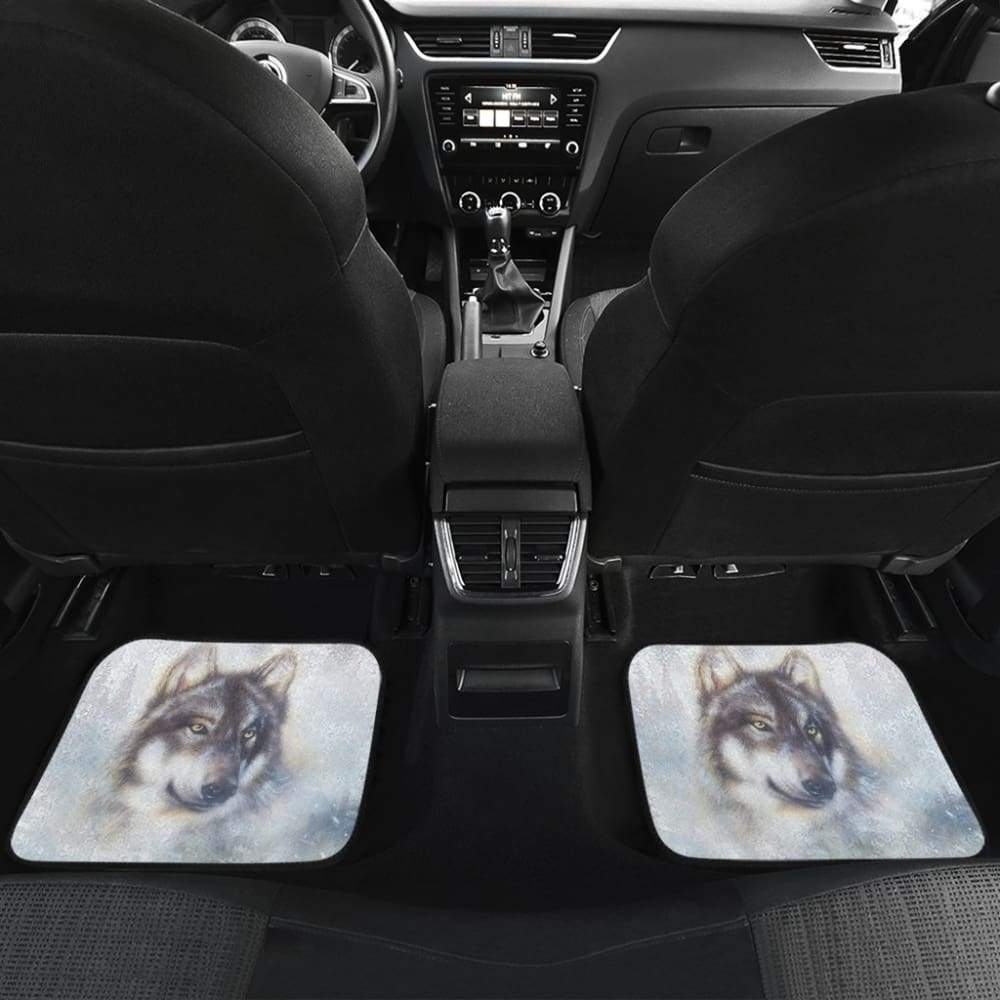 Great Wolf and Snow Car Floor Mats 212302