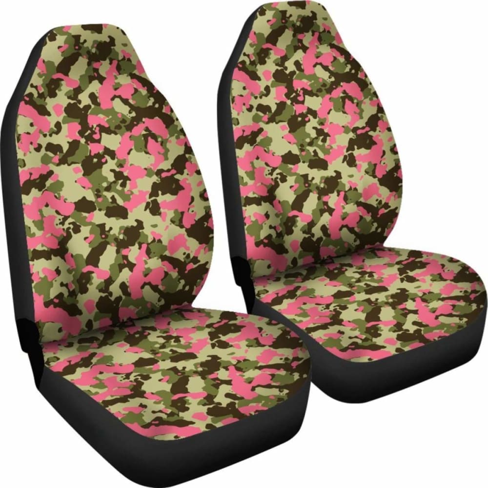 Green And Pink Camo Car Seat Cover 112608